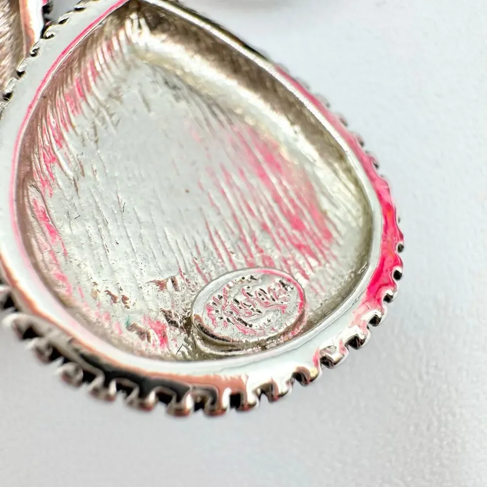 Premier Designs Black Teardrop Cabochon Bali Style Earrings Eastern Ethnic Boho - Picture 4 of 9